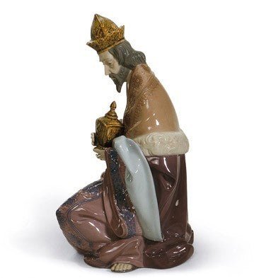 010 - 01424 - LLADRO® Figur »KASPARS ANKUNFT BEI DER KRIPPE« 01001424