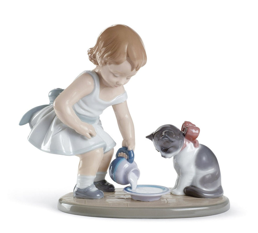 010 - 08498 - LLADRO® Figur »Katzenfrühstück« 01008498