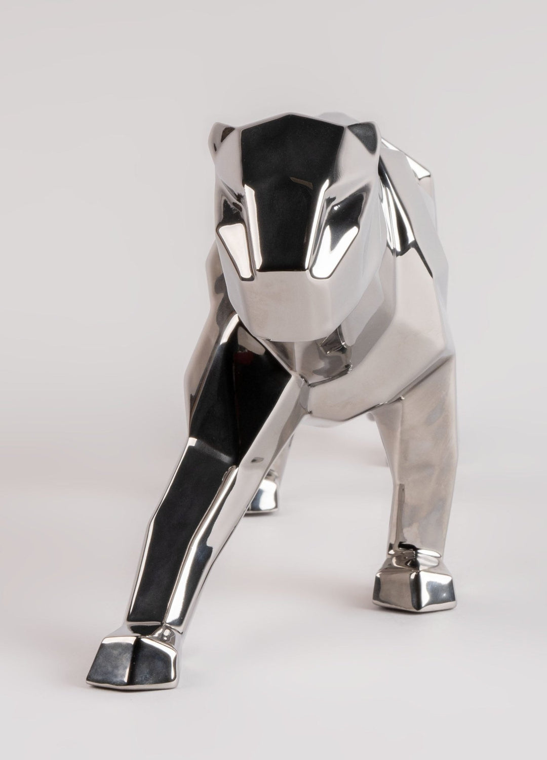 010 - 09591 - LLADRO® Figur »Panther (silver) Sculpture 50cm lang « 01009591