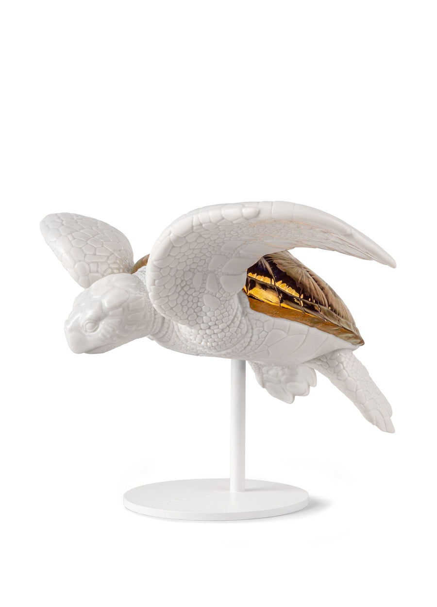 LLADRO® Figur »Sea Turtle I (white - copper) Sculpture« 01009596-010-09596