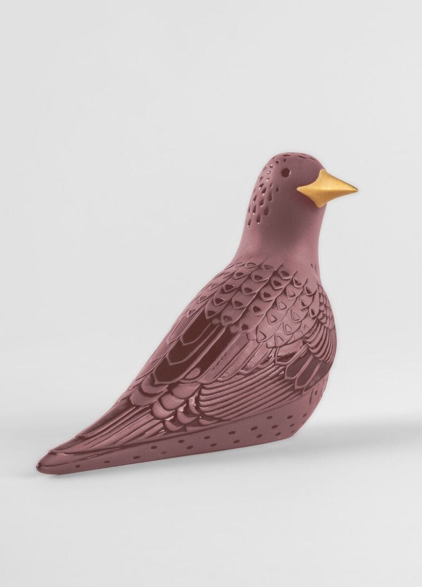 LLADRO® Figur Starling II Figurine. Violett 14x19x9cm 01009679 2023-010-09679