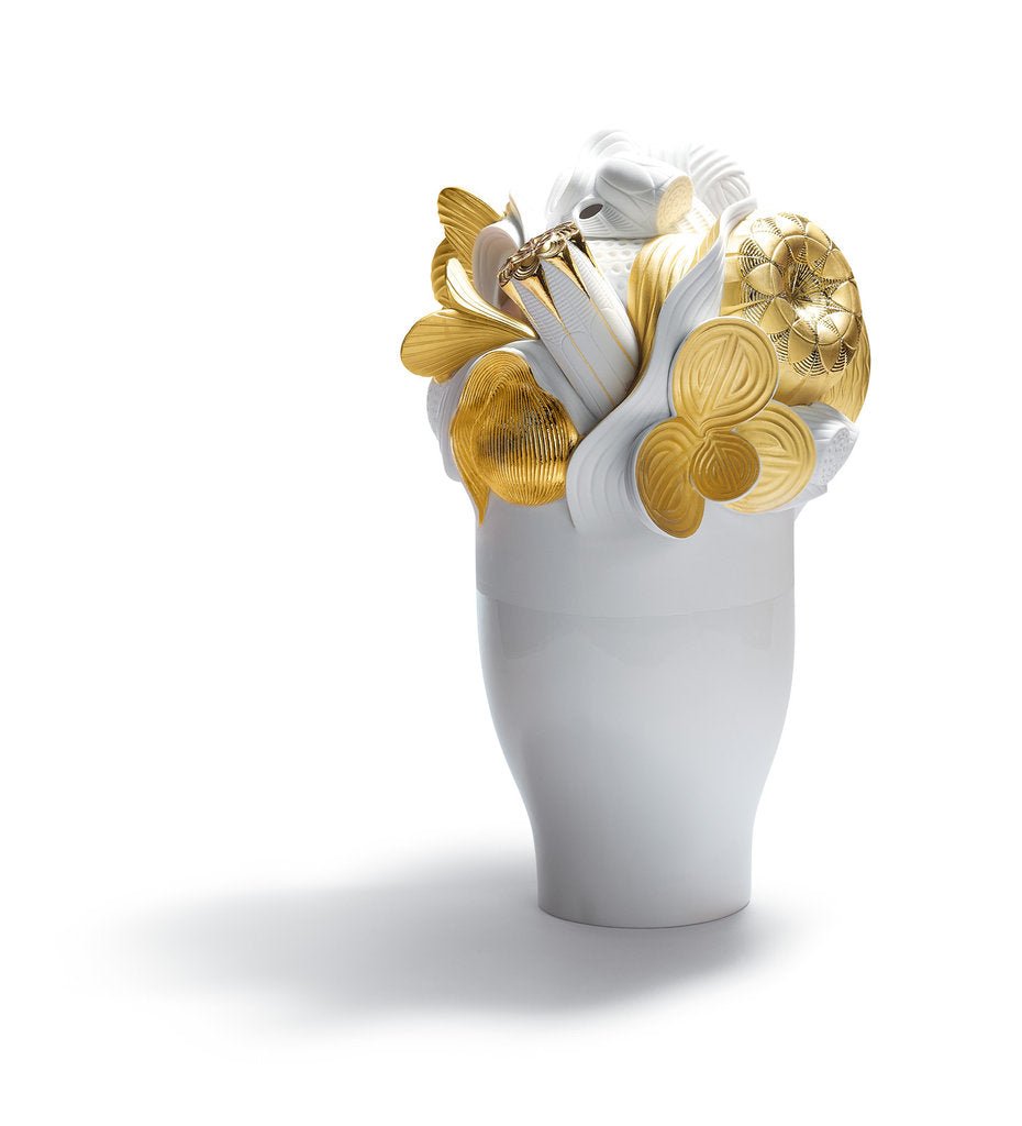 010 - 07903 - LLADRO® »Naturofantastic Figur »Große Vase (Golden)« 01007903