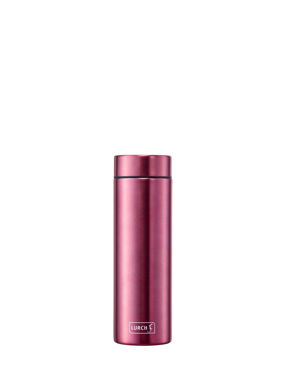 LURCH Isolier-Flasche Lipstick 0,3l ultraleichte Flasche im Lippenstift-Design berry red-L00240954