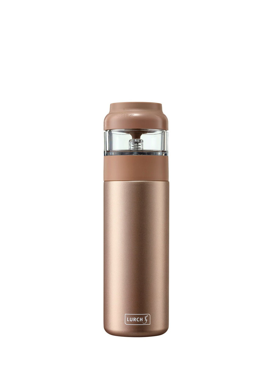 L00240917 - LURCH Isolier - Flasche Tee Edelstahl 0,4l mit integriertem Brühsystem light rose