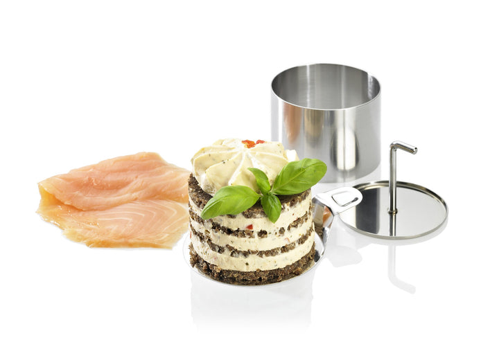 L00220285 - LURCH Speiseringe Edelstahl 8teilig 6 Ringe, 1 Drücker, 1 Grundplatte