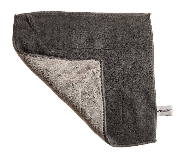 KOBL - 20101.10 - Microfasertuch - 30 x 30 cm, KochBlume, anthrazit - grau