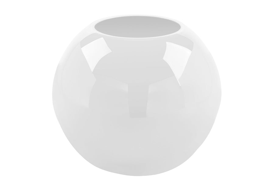 FINK - 115278 - MOON - Glas Vase, Opalglas weiss 16cm, Fink