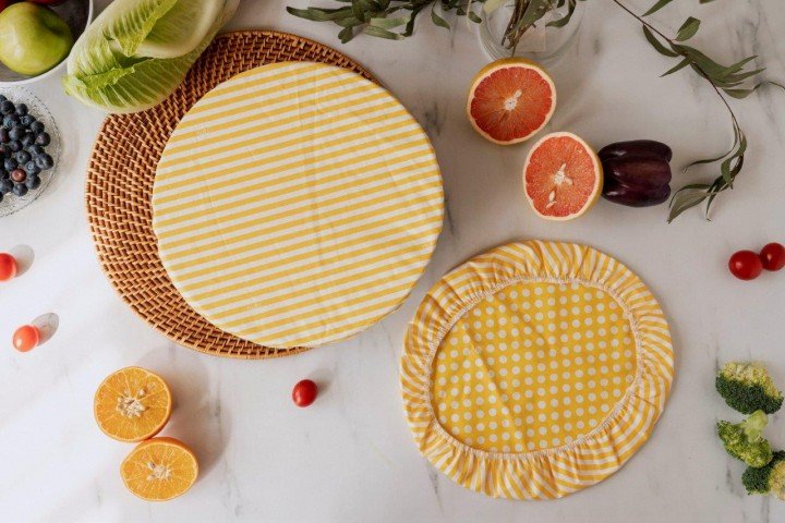 NUTLD11 - NUTS 'Textil Schüsselabdeckung"Streifen" Größe XL'