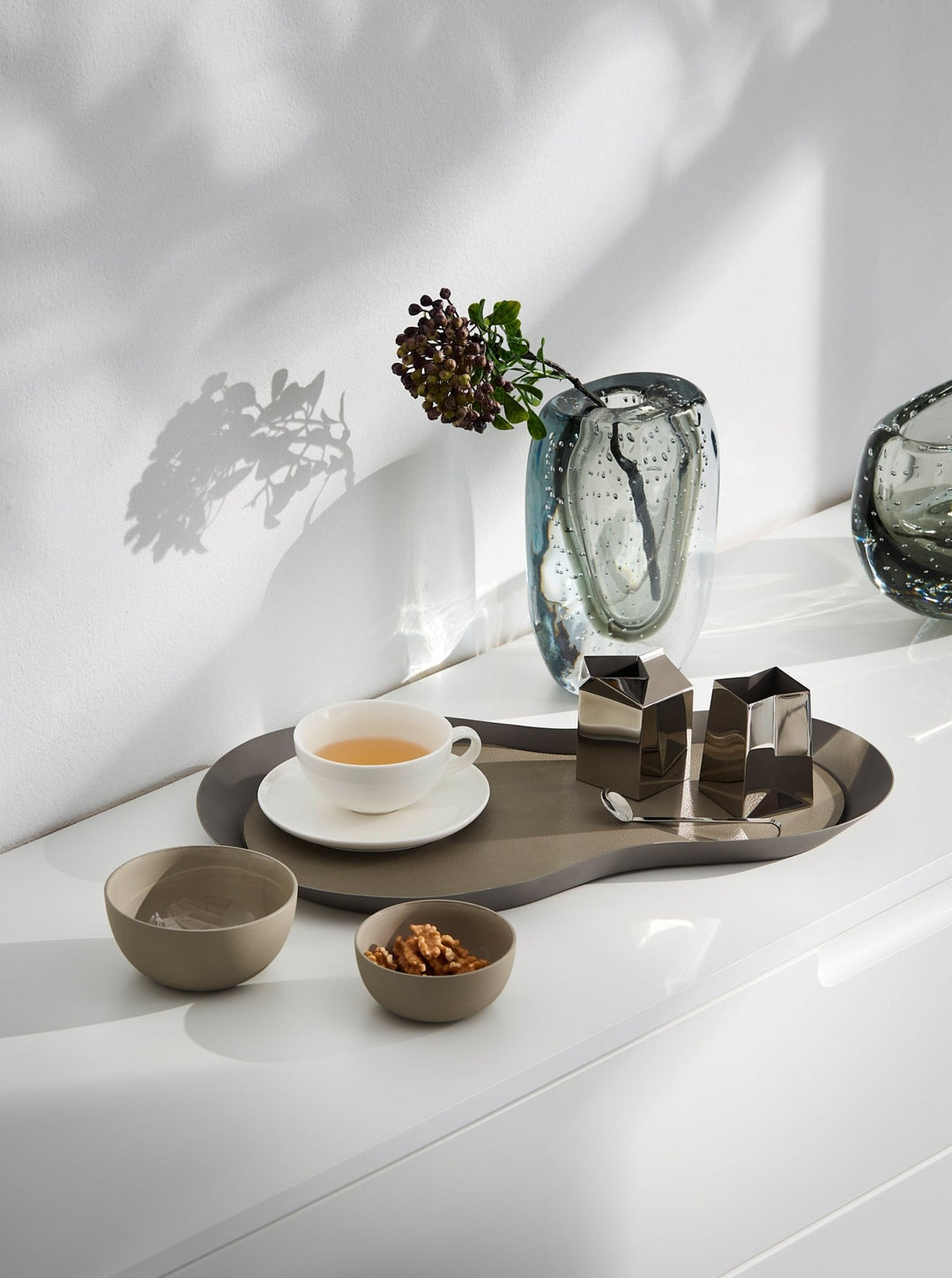 PHI - 105040 - PHILIPPI 'Anacapri Tablett Edelstahl, mattiert mit PU Auflage abnehmbar'