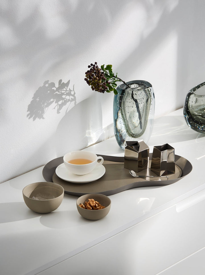 PHI - 105040 - PHILIPPI 'Anacapri Tablett Edelstahl, mattiert mit PU Auflage abnehmbar'