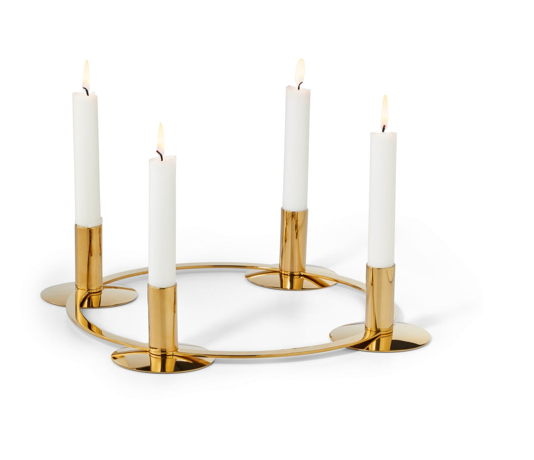 PHI - 105038 - PHILIPPI 'La Serena Adventskraz, 2 in 1, Edelstahl, PVD - vergoldet'