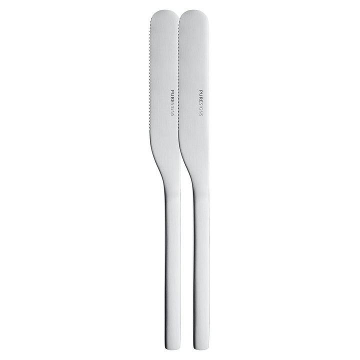 PUR - 3010237 - PureSigns 'Frühstückmesser ONE Extra, matt, 2 Stück'