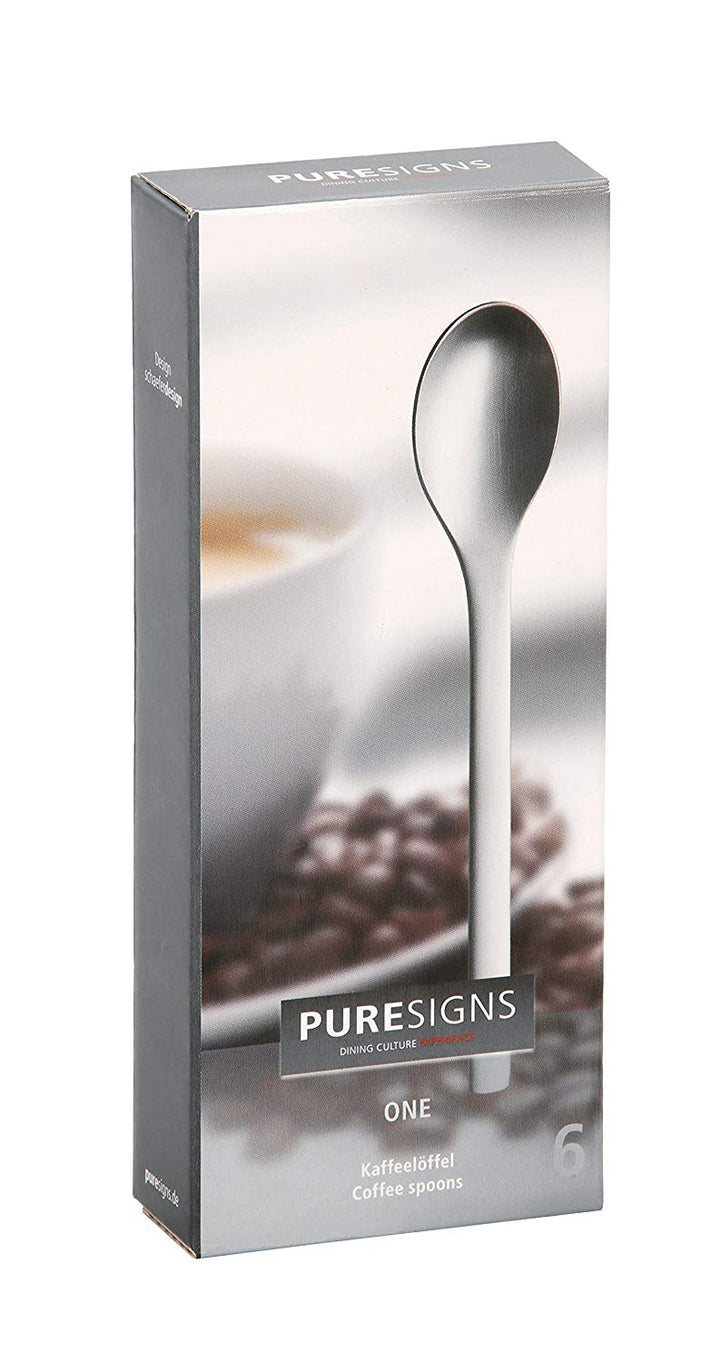 PUR - 3020613 - PureSigns 'Kaffeelöffel ONE Extra poliert, 6 Stück'