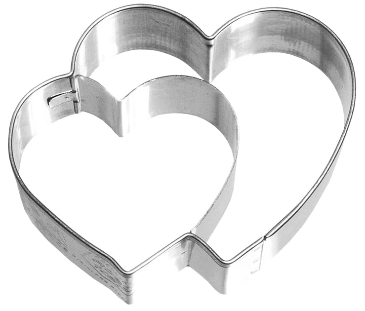 BI - 190719 - RBV Birkmann 'Ausstechform Doppelherz 6,5cm, Edelstahl'