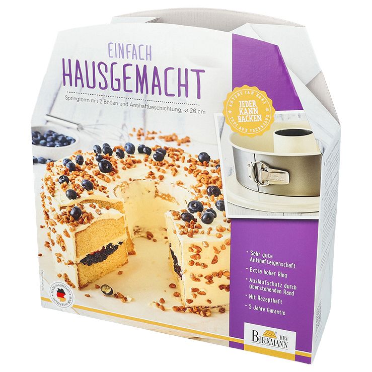 BI - 884038 - RBV Birkmann, Springform D26cm, mit 2 Böden Einfach Hausgemacht