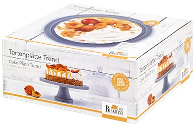 BI - 443679 - RBV Birkmann, Tortenplatte Trend, Keramik, Grau matt Ø 24 cm