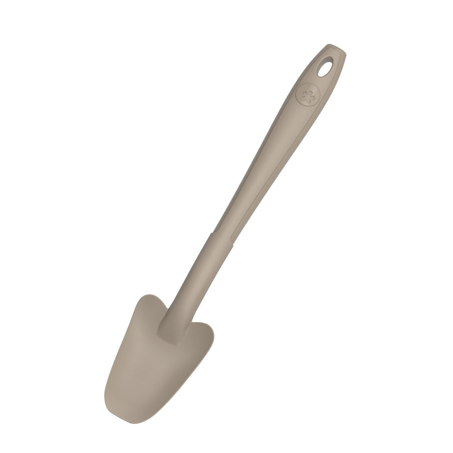 KOBL - 22974.12 - Restelöffel 20cm, KochBlume, Silikon, Edelstahl, taupe