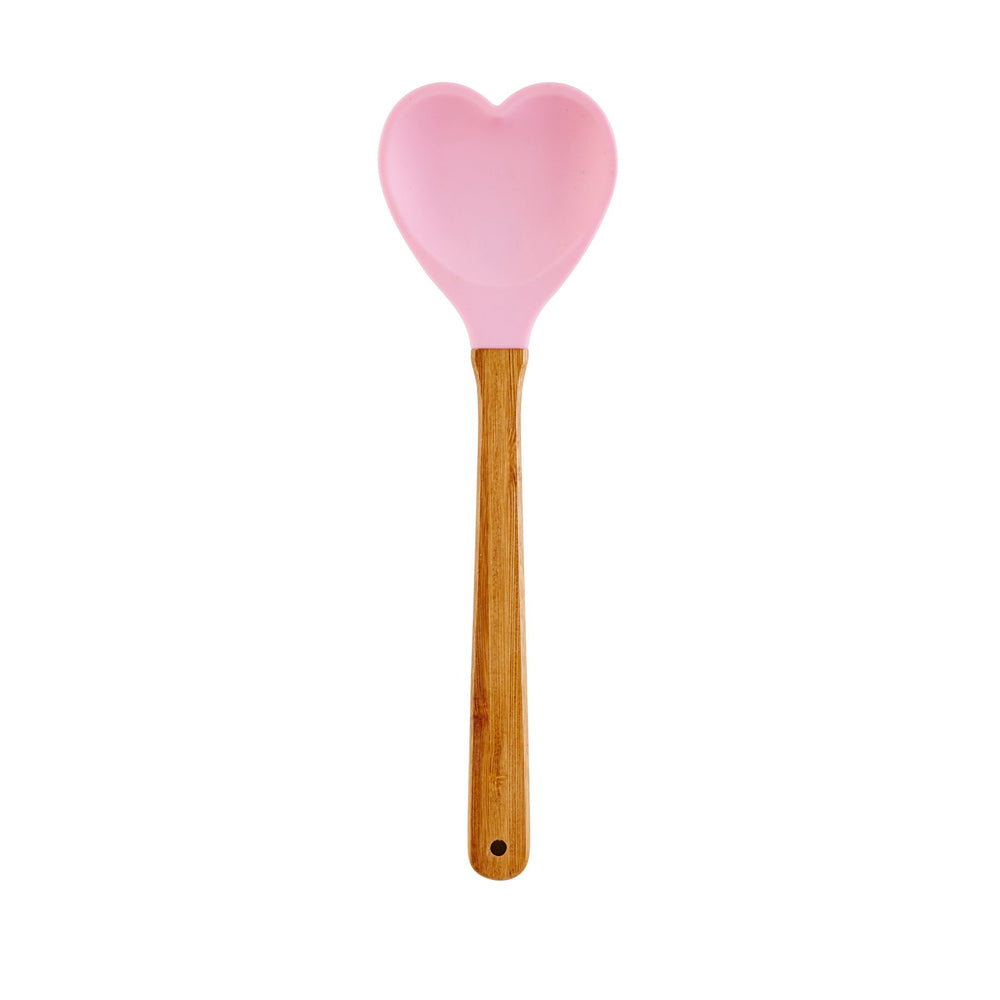 ri - KISPA - HEAXC16 - rosa - rice - Silikonlöffel in Herzform, 26cm