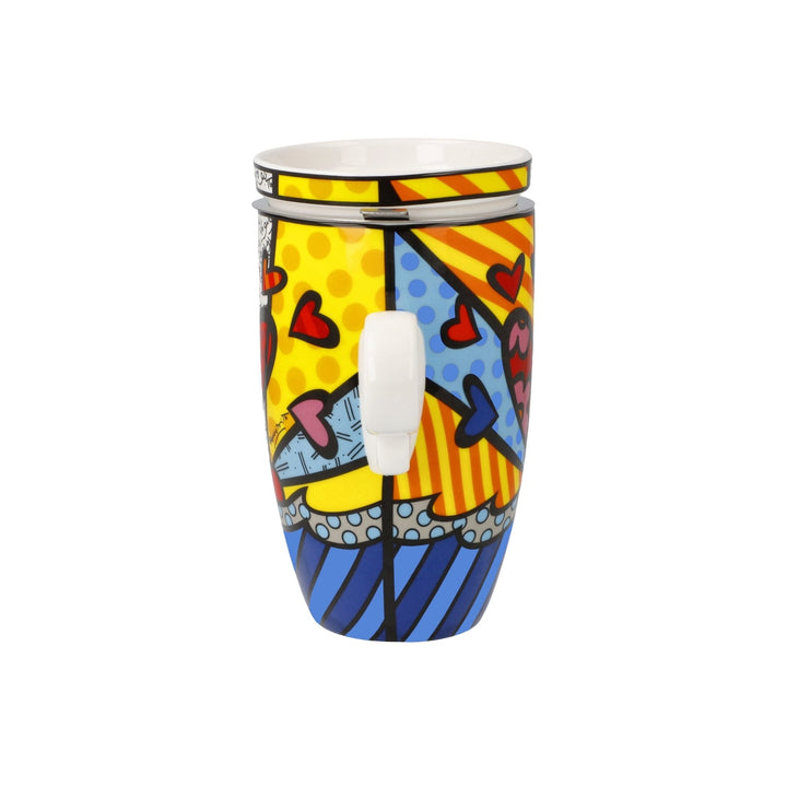66453221 - Romero Britto - A New Day, Goebel, Teetasse mit Deckel und Sieb, 2024