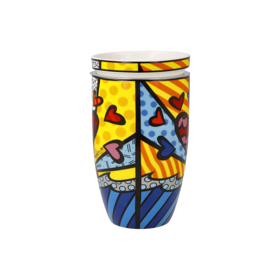 66453221 - Romero Britto - A New Day, Goebel, Teetasse mit Deckel und Sieb, 2024