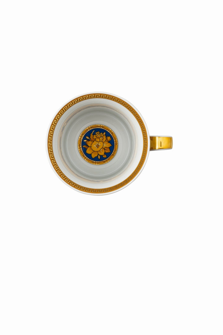 19315 - 409976 - 28700 - Rosenthal Versace 30 Jahre - Becher mit Deckel 'Floralia Blue - 2000'