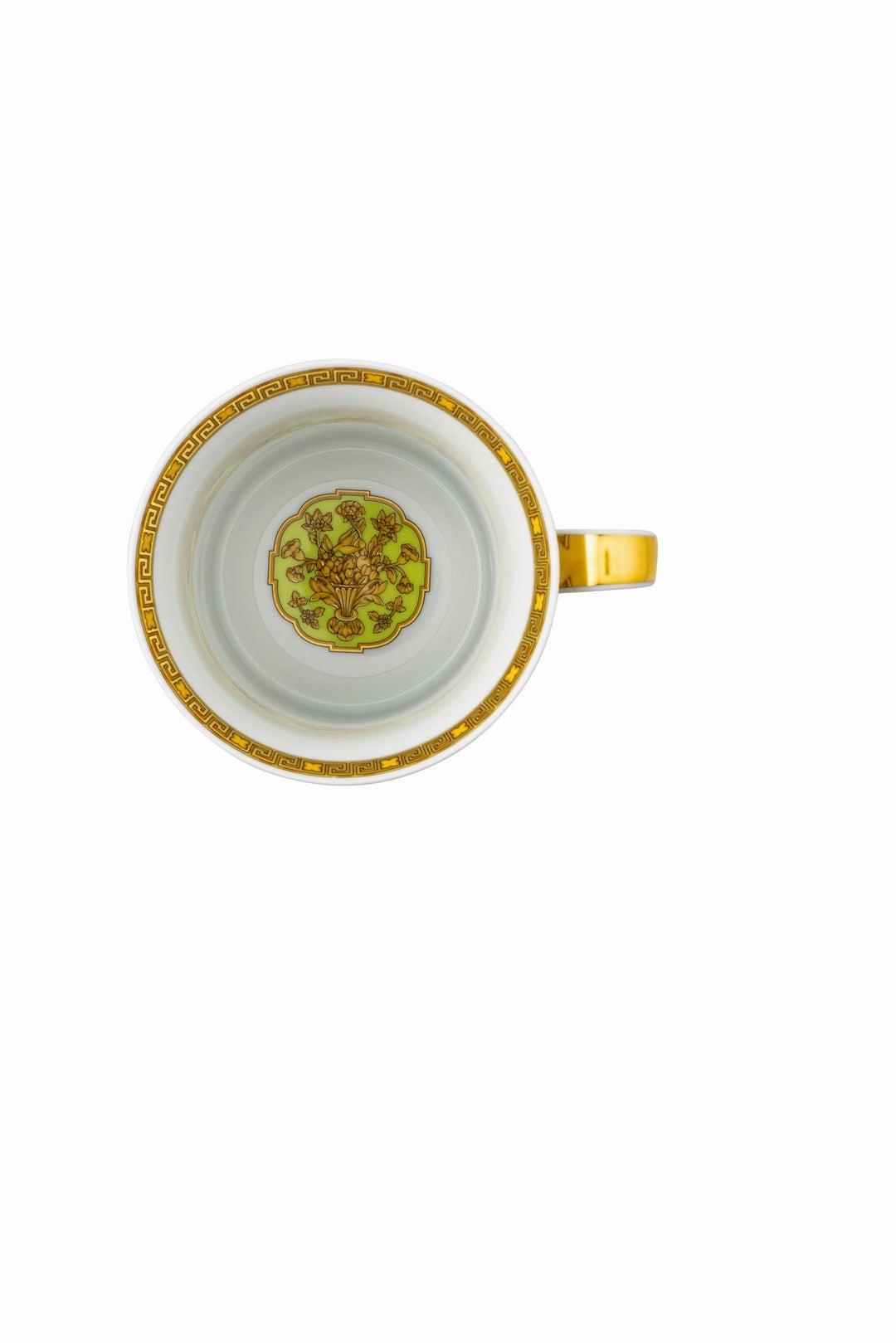 19315 - 409979 - 28700 - Rosenthal Versace 30 Jahre - Becher mit Deckel 'Green Floralia - 2003'