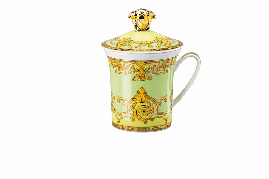 Rosenthal Versace 30 Jahre - Becher mit Deckel 'Green Floralia - 2003'-19315-409979-28700