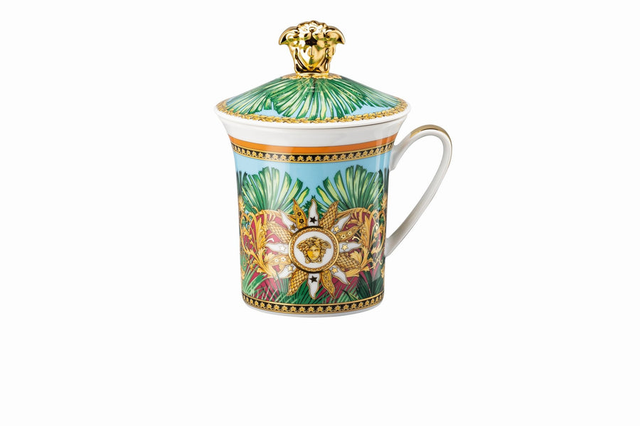 19315 - 403713 - 28700 - Rosenthal Versace 30 Jahre - Becher mit Deckel 'Jungle Animalier - 2020'