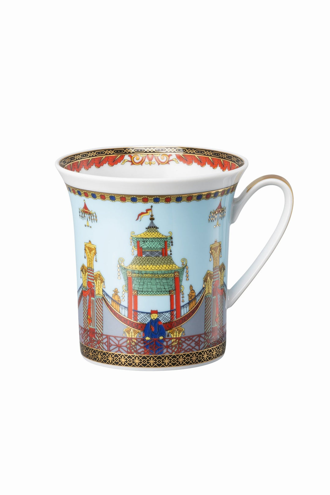 Rosenthal Versace 30 Jahre - Becher mit Deckel 'Marco Polo - 1993'-19315-406635-28700