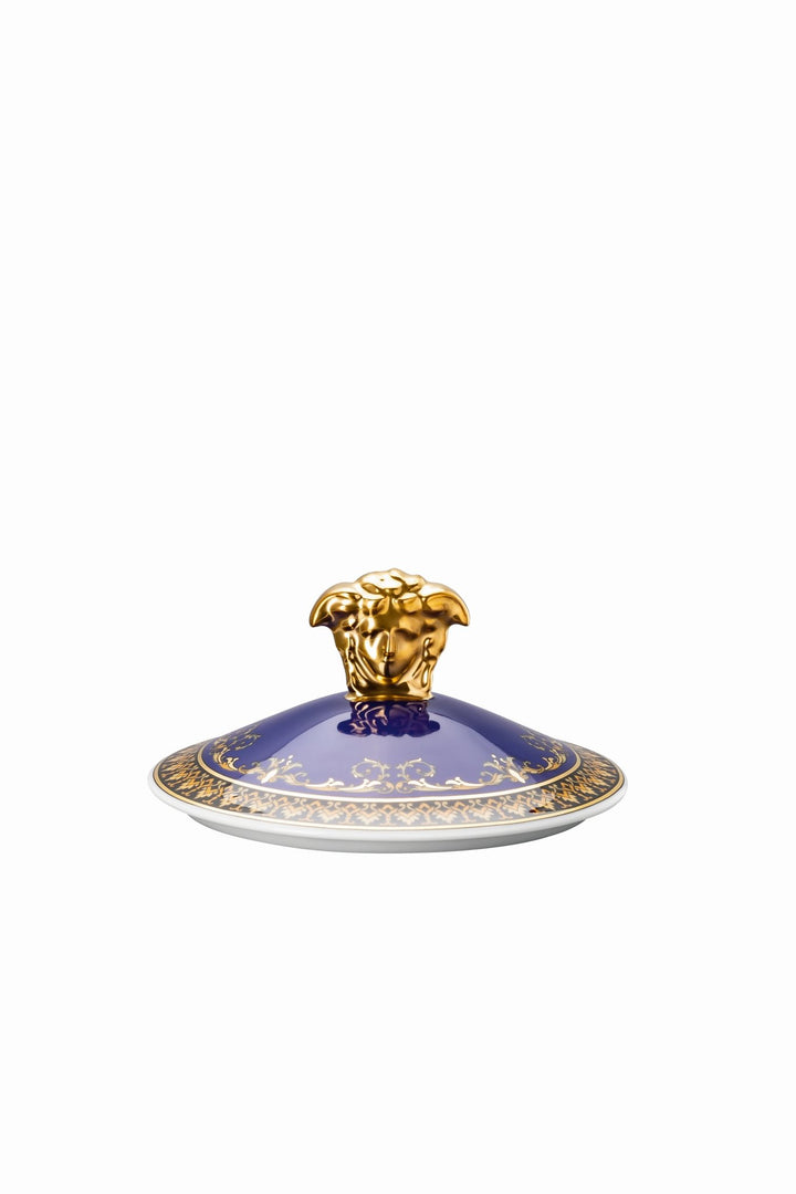 Rosenthal Versace 30 Jahre - Becher mit Deckel 'Medusa blau - 2001'-19315-409620-28700