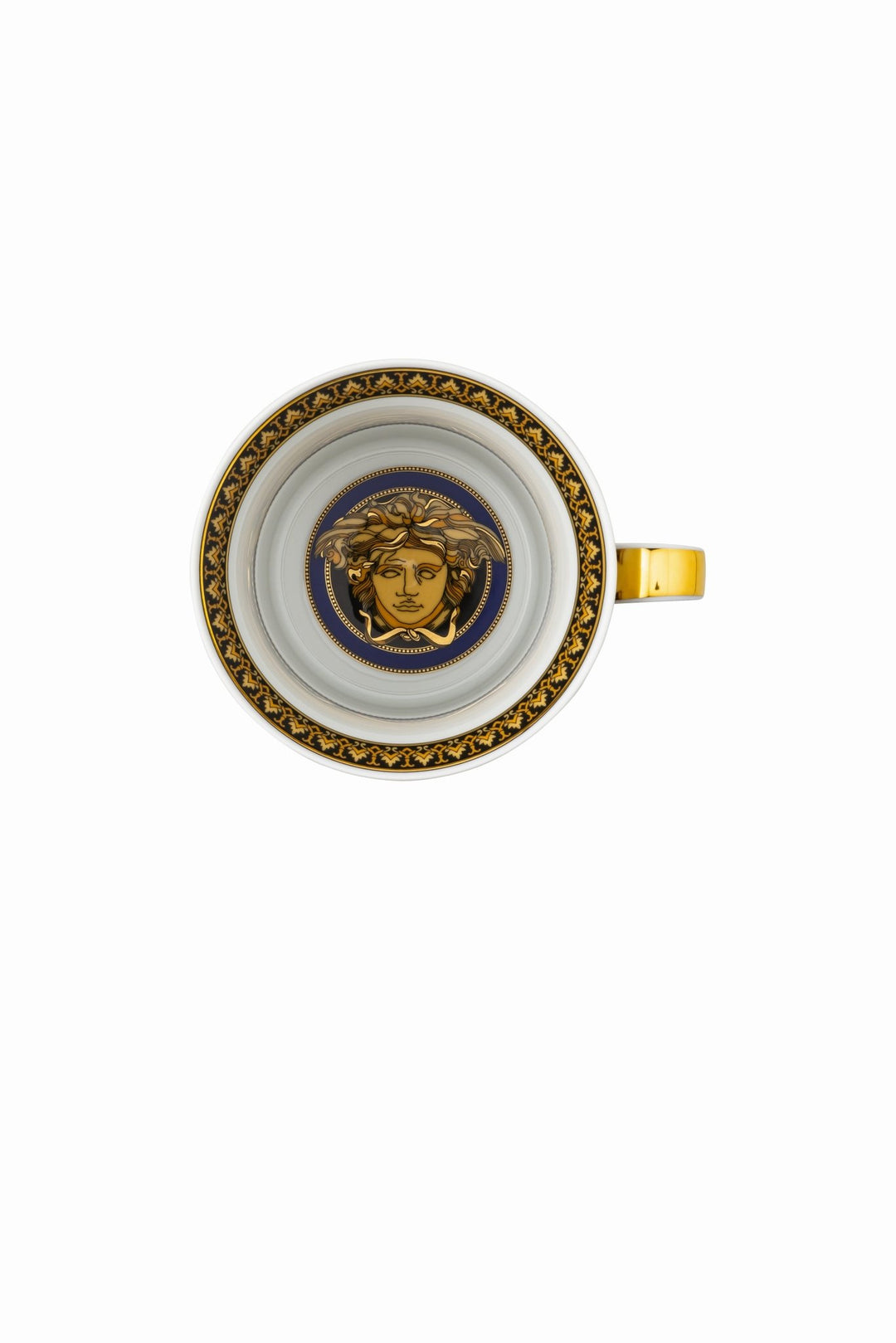 19315 - 409620 - 28700 - Rosenthal Versace 30 Jahre - Becher mit Deckel 'Medusa blau - 2001'