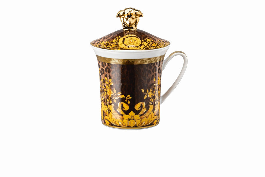 Rosenthal Versace 30 Jahre - Becher mit Deckel 'Wild Floralia - 2002'-19315-409980-28700