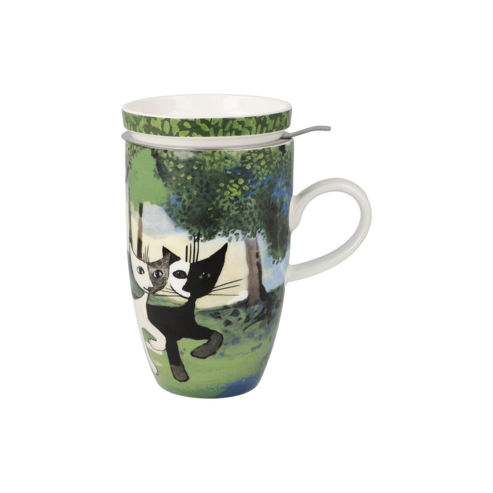 Rosina Wachtmeister - Una passeggiata nel verde, Goebel, Teetasse mit Deckel und Sieb, 2024-66861361