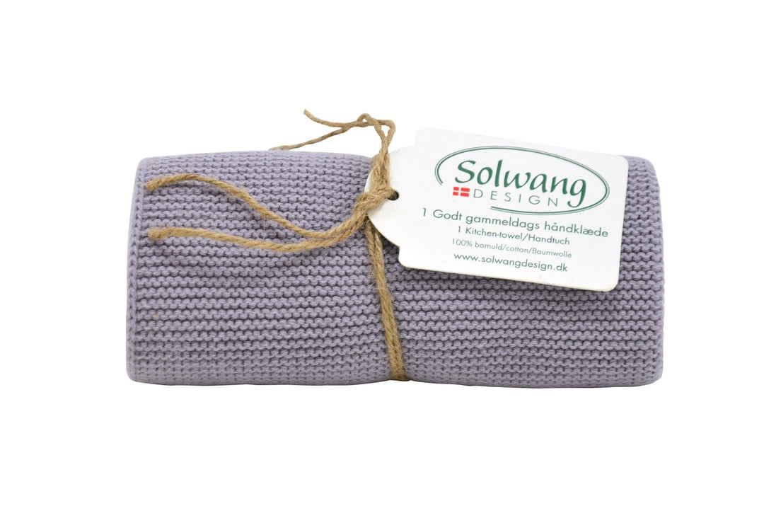 SOL - H81 - Solwang Handtücher '1 Stück gestricktes Handtuch' Hell staubig lila