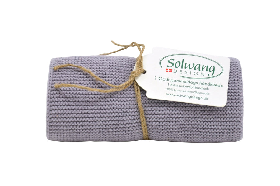 SOL - H81 - Solwang Handtücher '1 Stück gestricktes Handtuch' Hell staubig lila