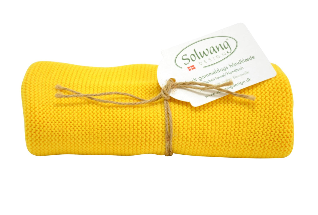 SOL - H07 - Solwang Handtücher '1 Stück gestricktes Handtuch' Klares gelb