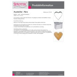 ST - 051348 - Städter 'Ausstecher Herz 3,5 cm / H 2,5 cm'