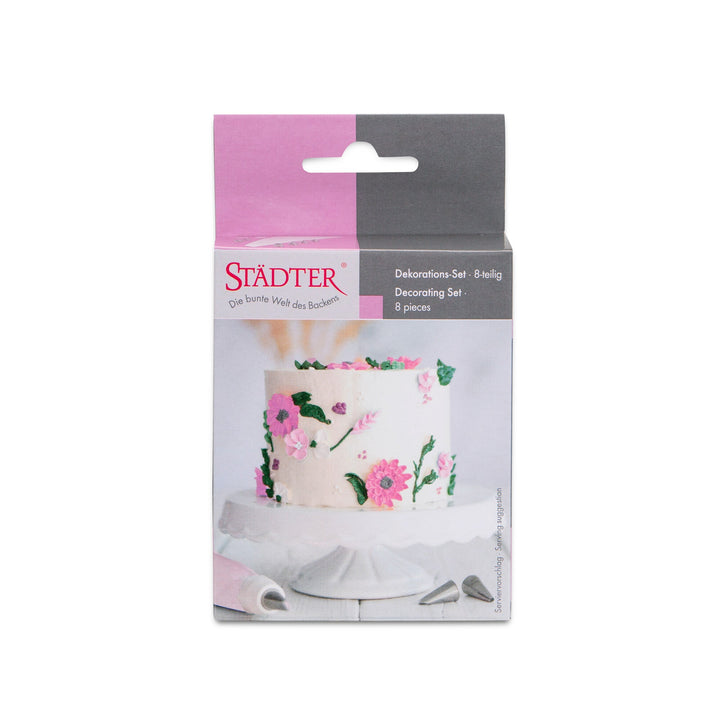 STA - 244139 - Städter 'Dekorations - Set 8 - teilig Edelstahl/Kunststoff'