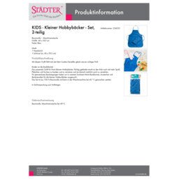 ST - 256033 - Städter 'Kids Kleiner Hobbybäcker , Set 2 - teilig'