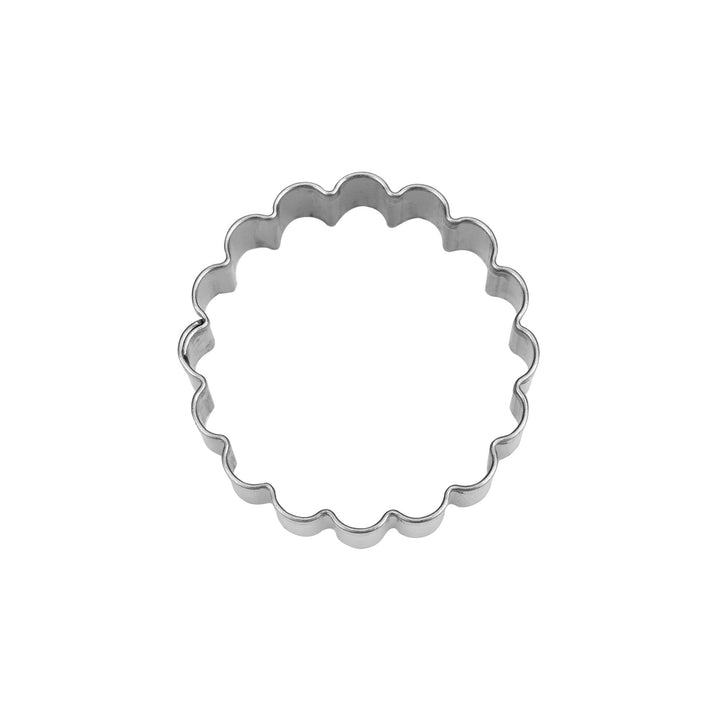 ST - 124073 - Städter 'Linzer - Ausstecher Ring gewellt, Edelstahl, D4cm / H1,5cm'