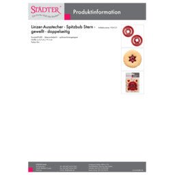 ST - 954121 - Städter 'Linzer - Ausstecher Stern gewellt doppelseitig'