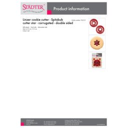 ST - 954121 - Städter 'Linzer - Ausstecher Stern gewellt doppelseitig'