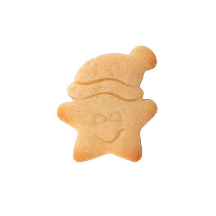 ST - 217348 - Städter 'Präge - Ausstecher Stern mit Mütze, Edelstahl, 6,5cm'