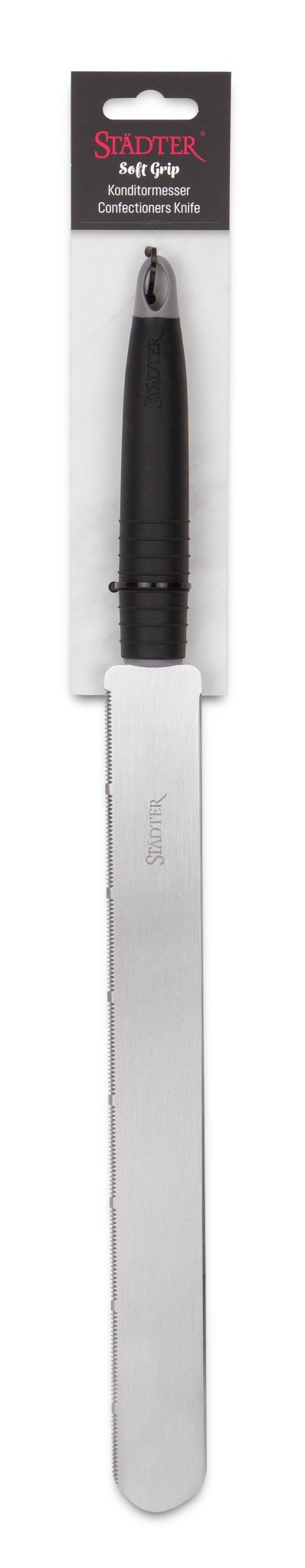 ST - 640382 - Städter 'Soft - Grip Konditormesser Edelstahl / Kunststoff 44,0/30,0 x 3,4cm'