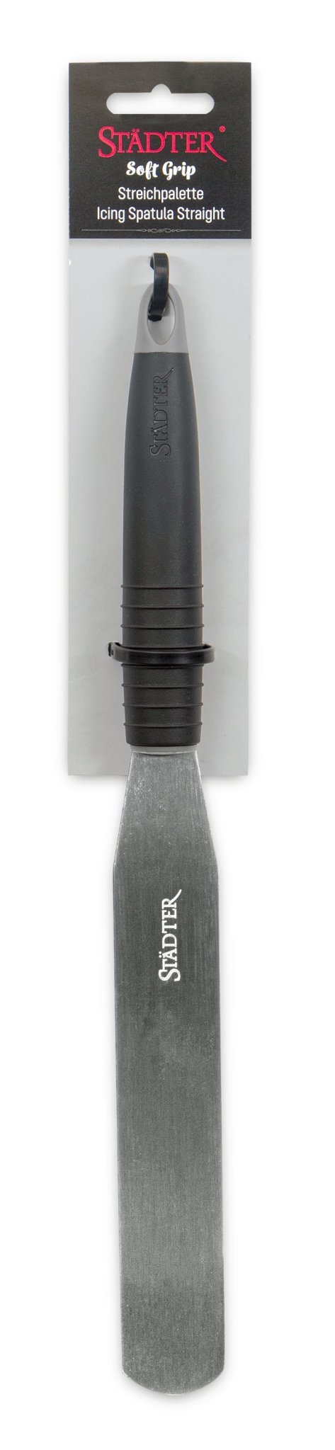 ST - 640313 - Städter 'Soft - Grip Streichpalette Edelstahl / Kunststoff 34,0/19,5 x 3,2 cm'