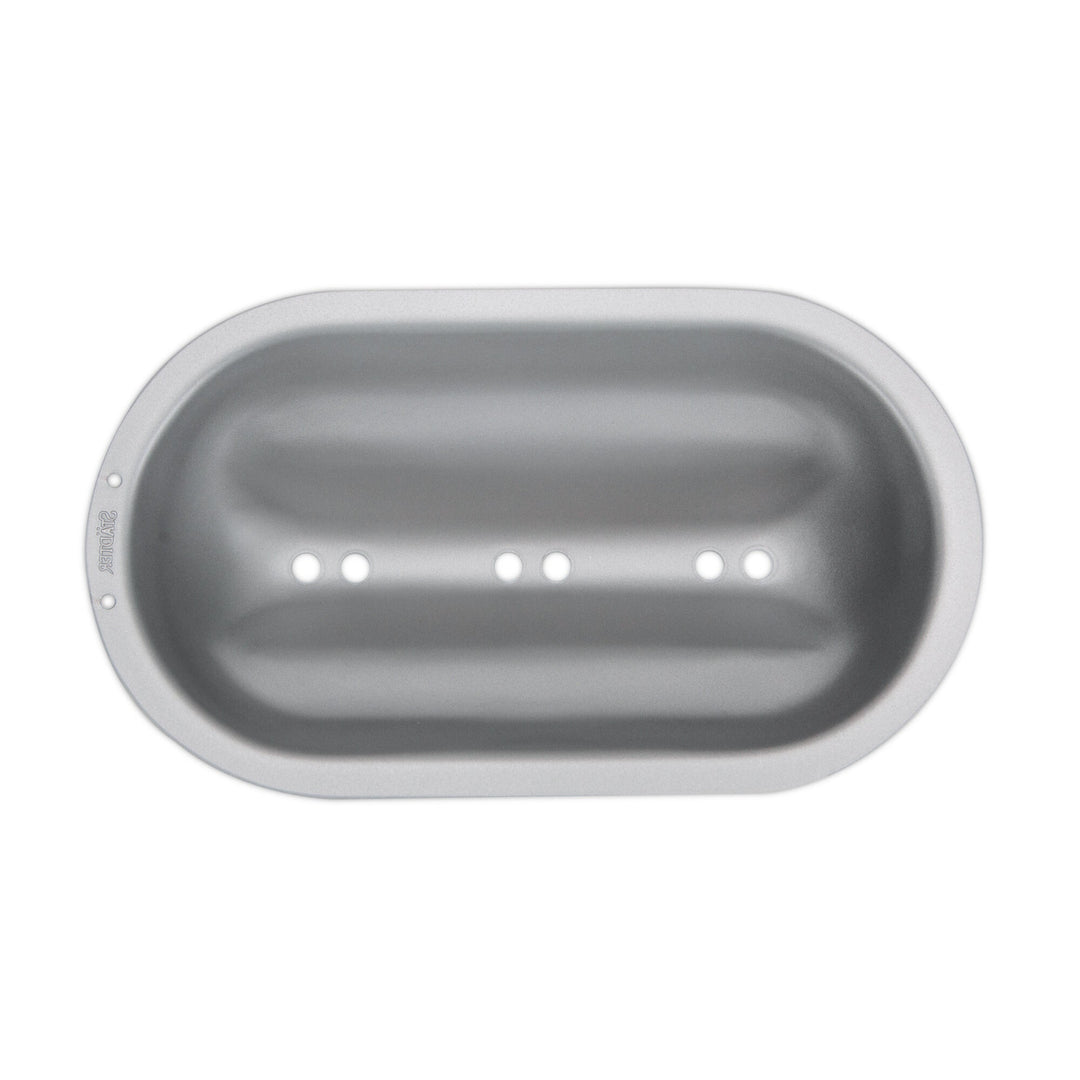 ST - 661462 - Städter, Stollenbackhaube Metall Silber, 23 x 12 cm / H 6,5 cm, We love Baking'