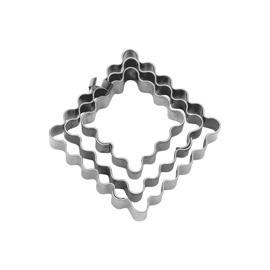 ST - 953773 - Städter 'TERRASSEN - AUSSTECHER Quadrat, gewellt, Set 3 - teilig'