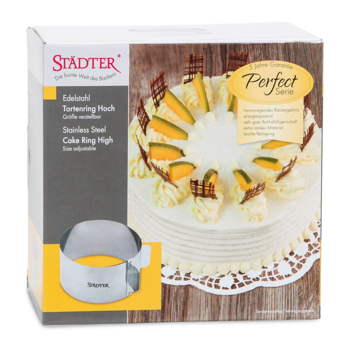 ST - 882010 - Städter 'Tortenring rund ø 15 - 30 cm / H 9 cm verstellbar'