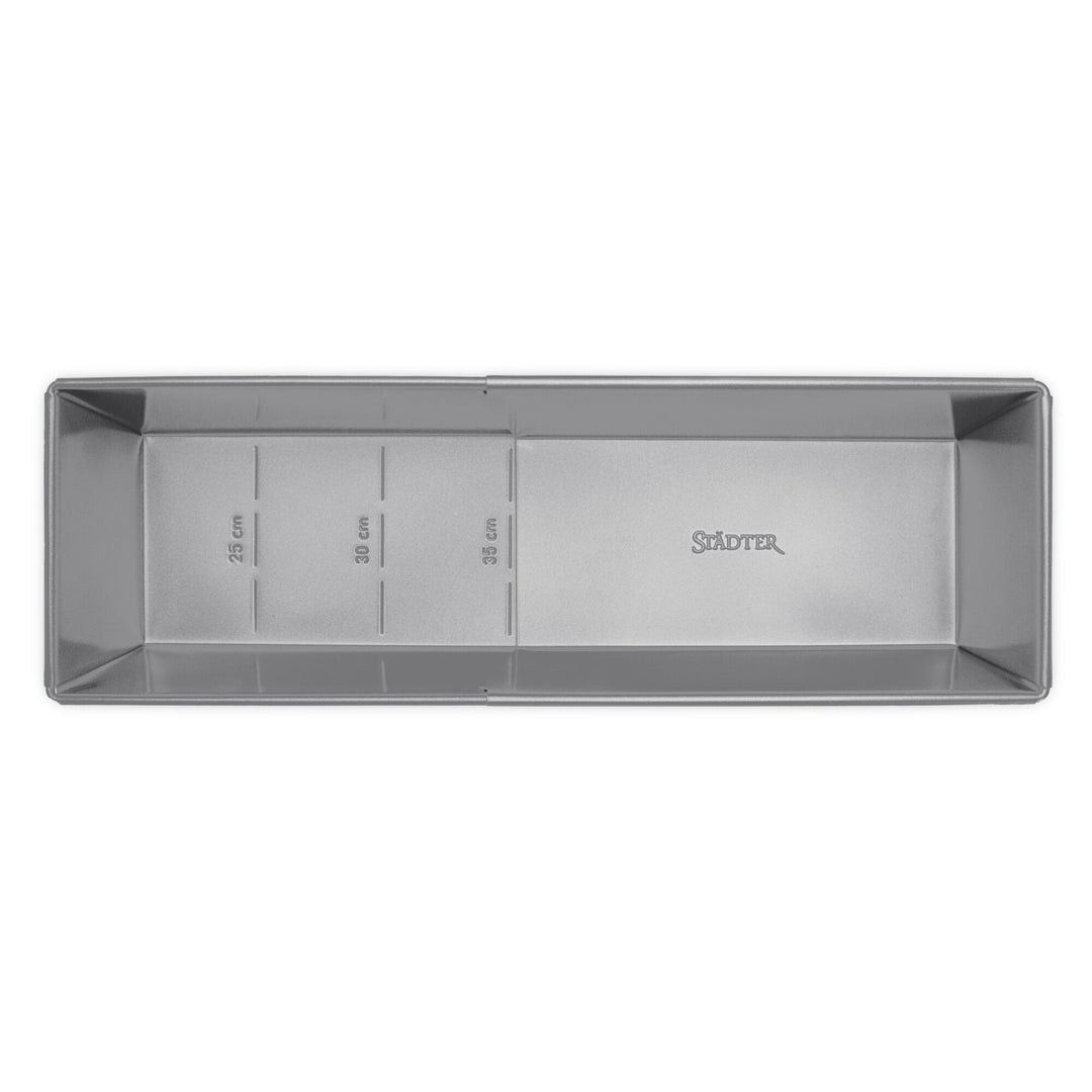 STA - 661592 - Städter "We Love Baking" Kastenform ausziehbar Metall Silber