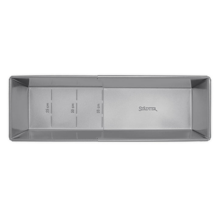 STA - 661592 - Städter "We Love Baking" Kastenform ausziehbar Metall Silber